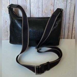 COACH Black Leather Crossbody Bag GUC